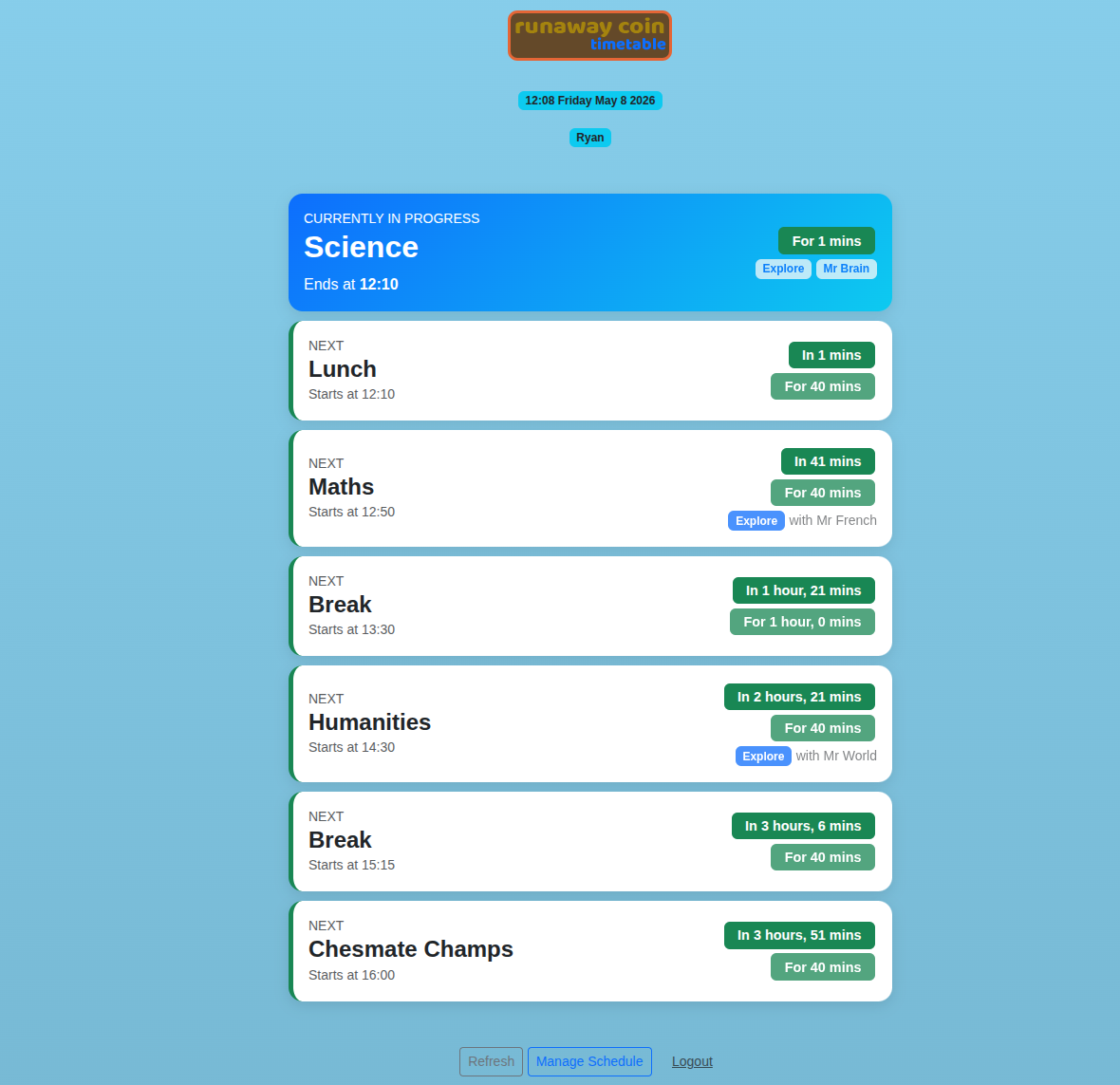 RC Budget app
